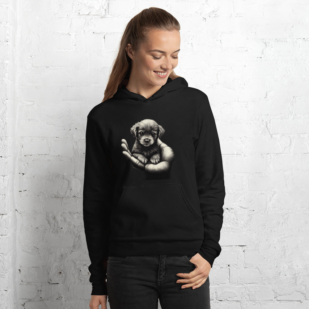 Pup on Palm Unisex hoodie