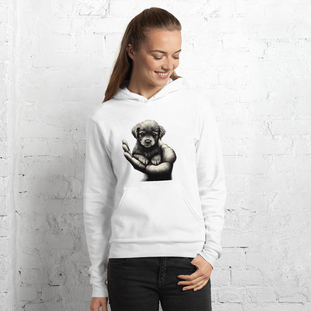 Pup on Palm Unisex hoodie