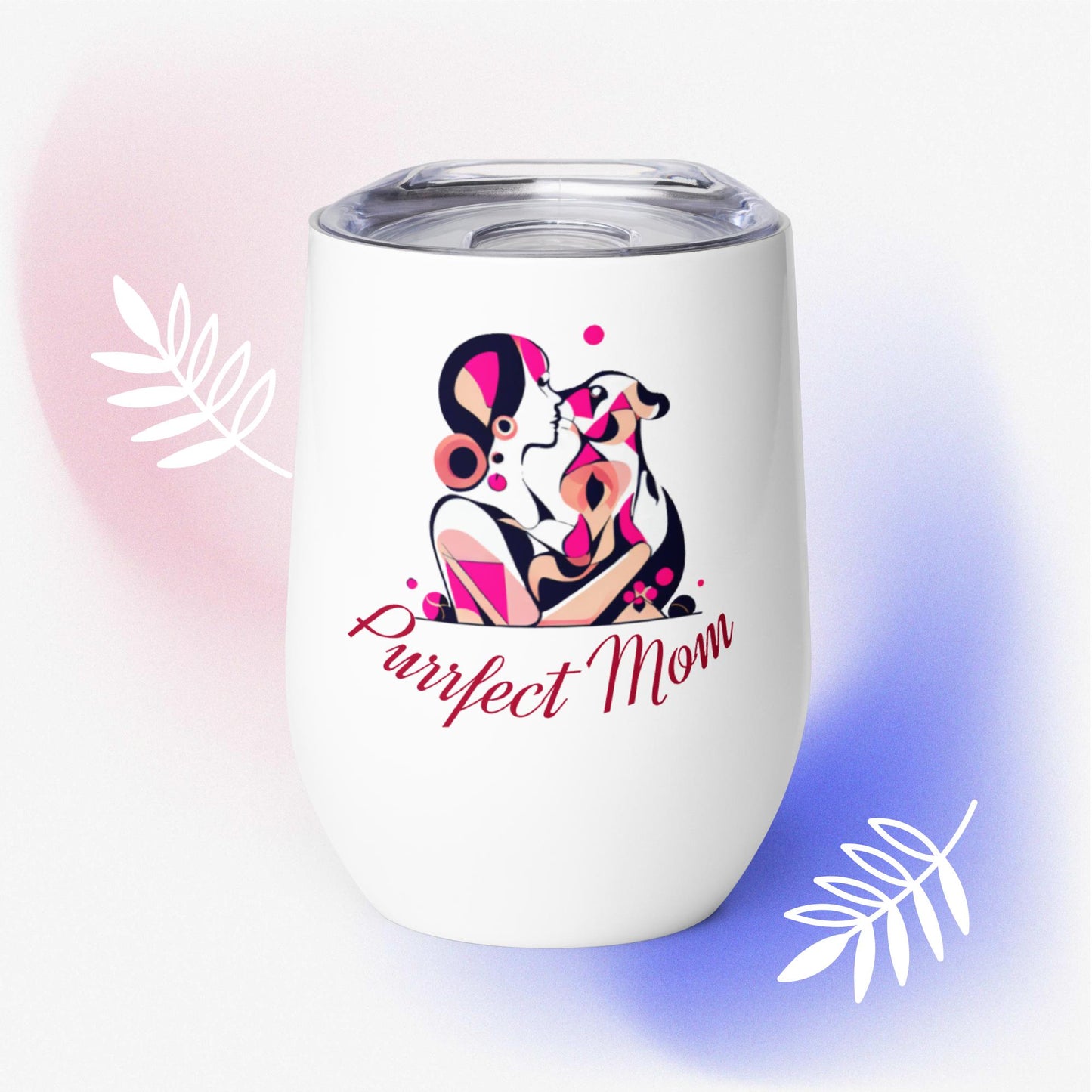 Wine tumbler Purrfect Mom