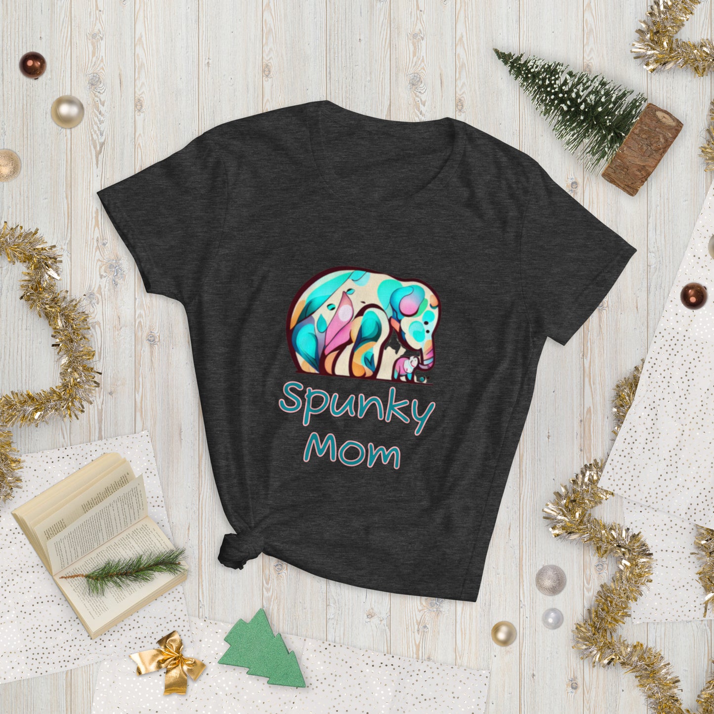 Women's short sleeve t-shirt Spunky Mom