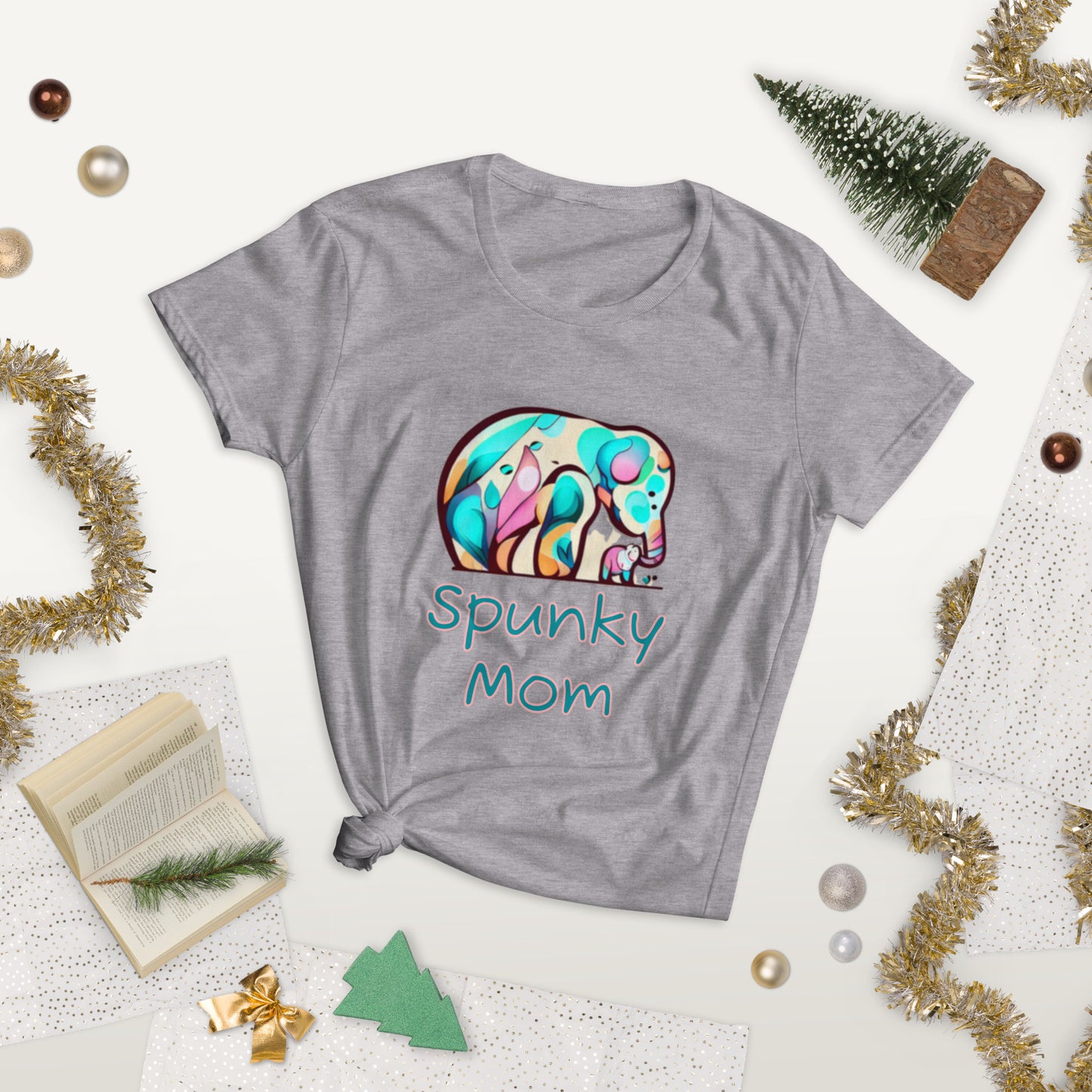 Women's short sleeve t-shirt Spunky Mom