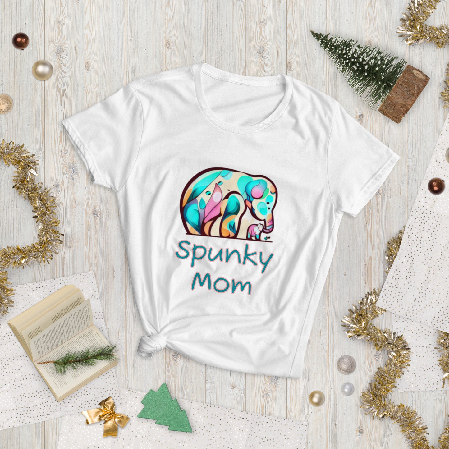 Women's short sleeve t-shirt Spunky Mom