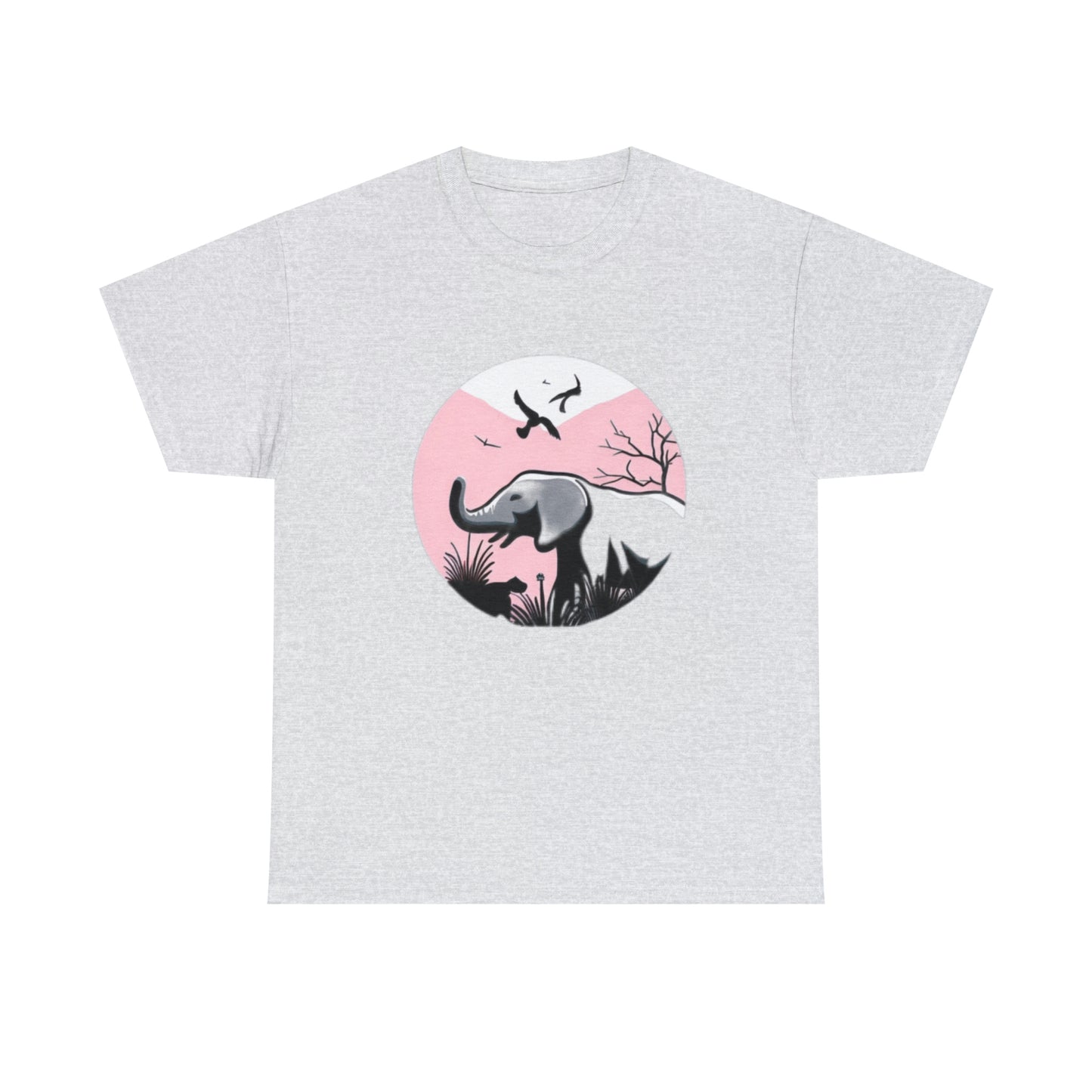 Elephant in the Wild - Unisex Heavy Cotton Tee