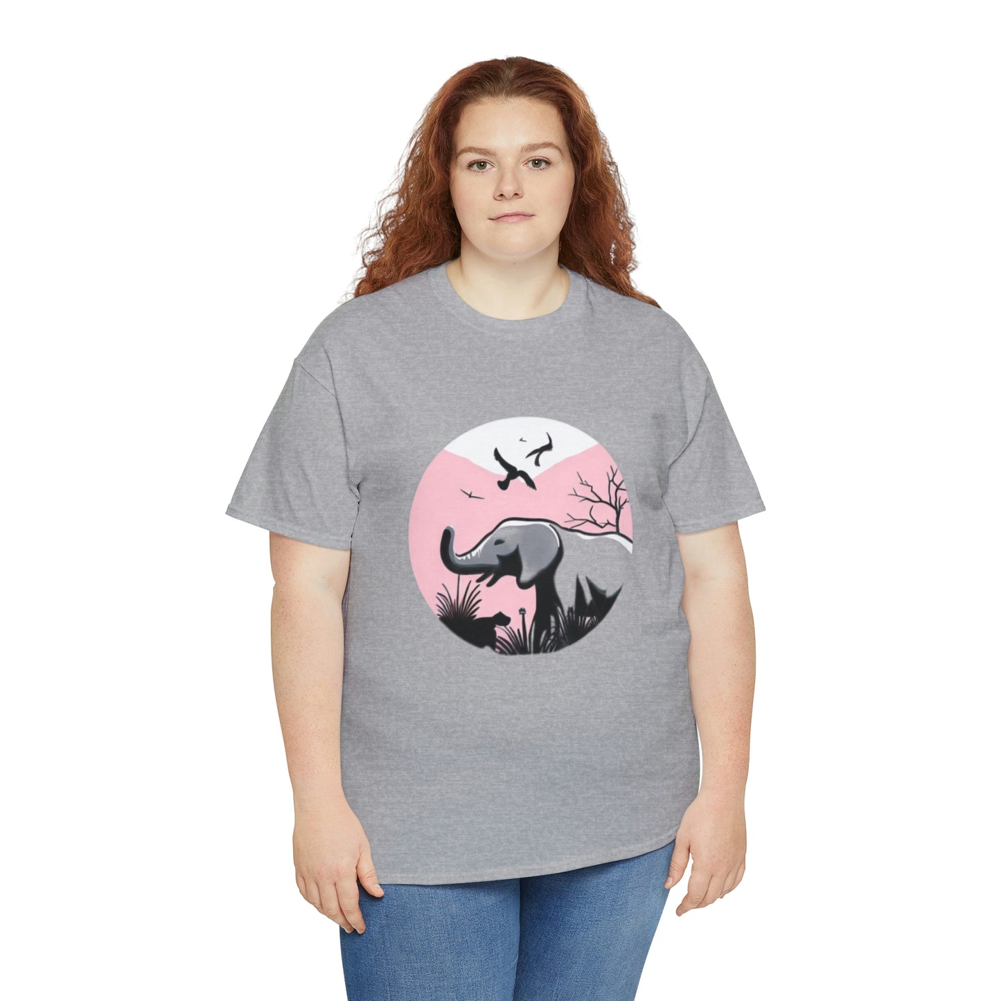 Elephant in the Wild - Unisex Heavy Cotton Tee