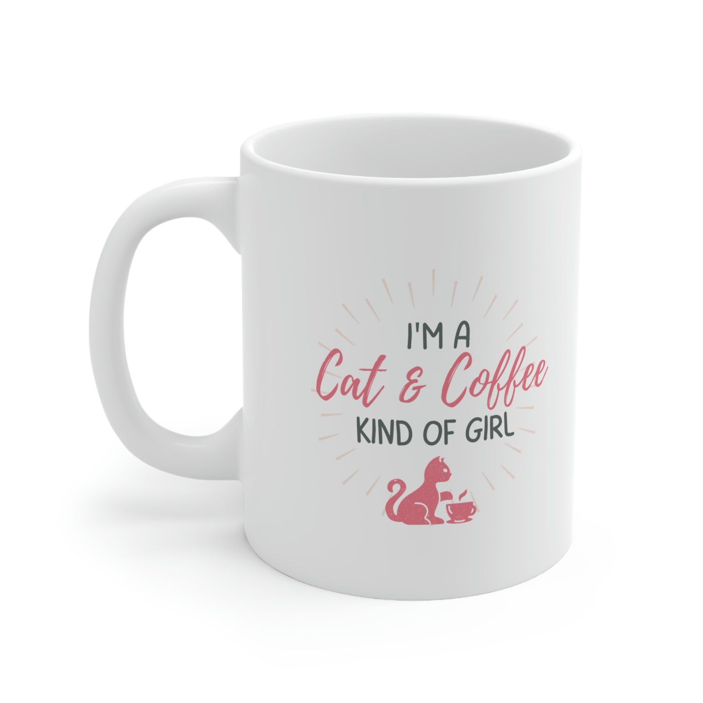 Cat & Coffee Kind A Girl Ceramic Mug 11oz