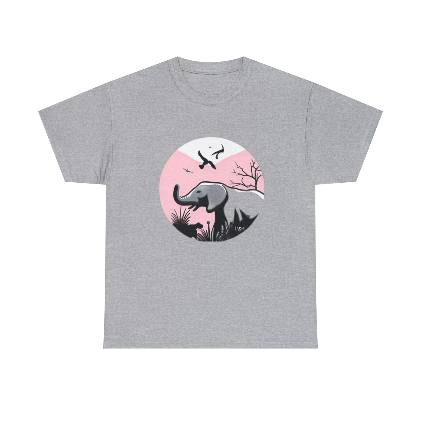 Elephant in the Wild - Unisex Heavy Cotton Tee