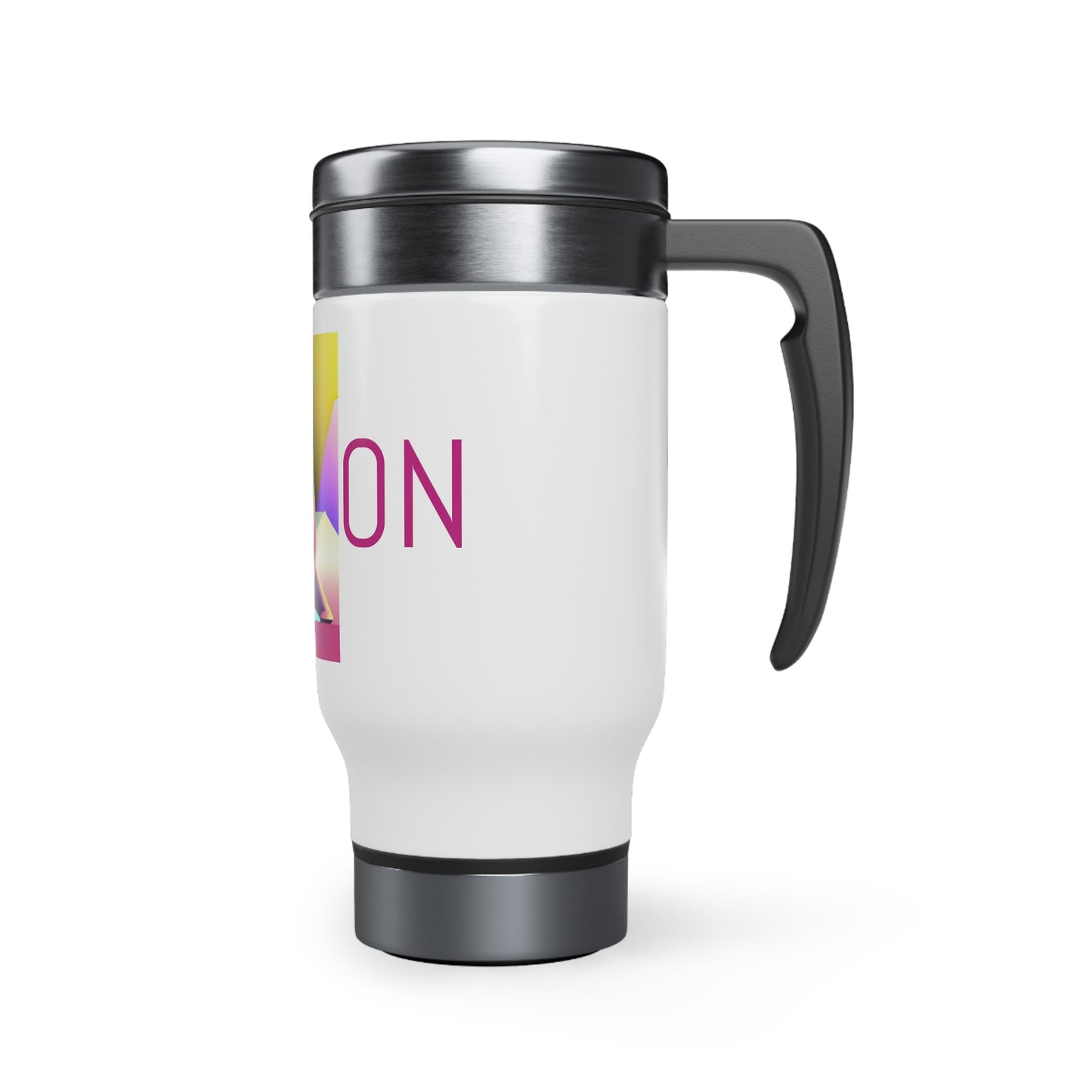 Stretch ON  Stainless Steel Travel Mug with Handle, 14oz