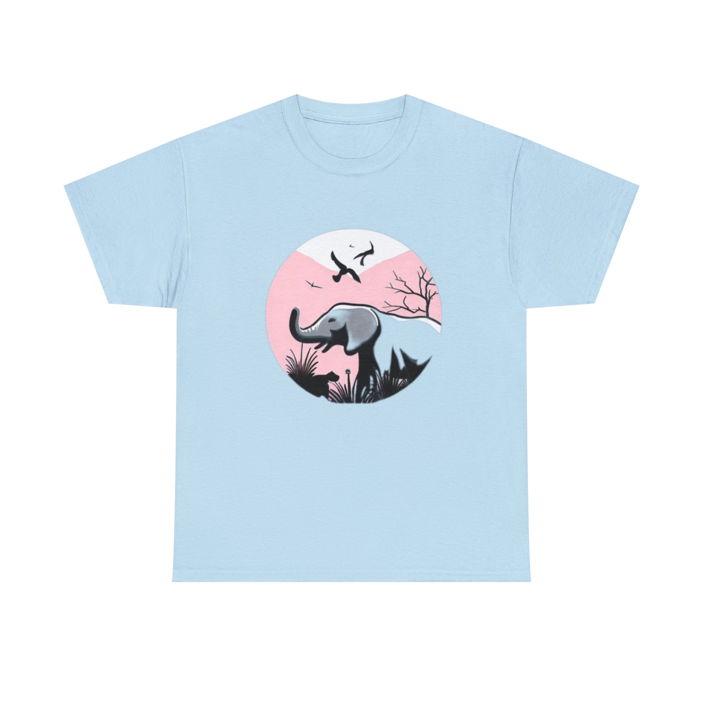 Elephant in the Wild - Unisex Heavy Cotton Tee