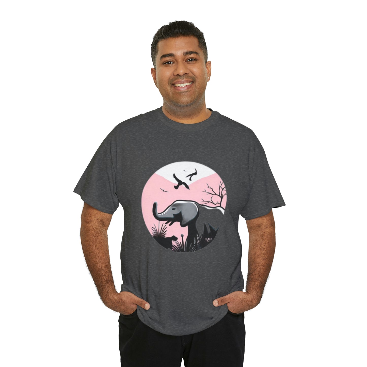 Elephant in the Wild - Unisex Heavy Cotton Tee