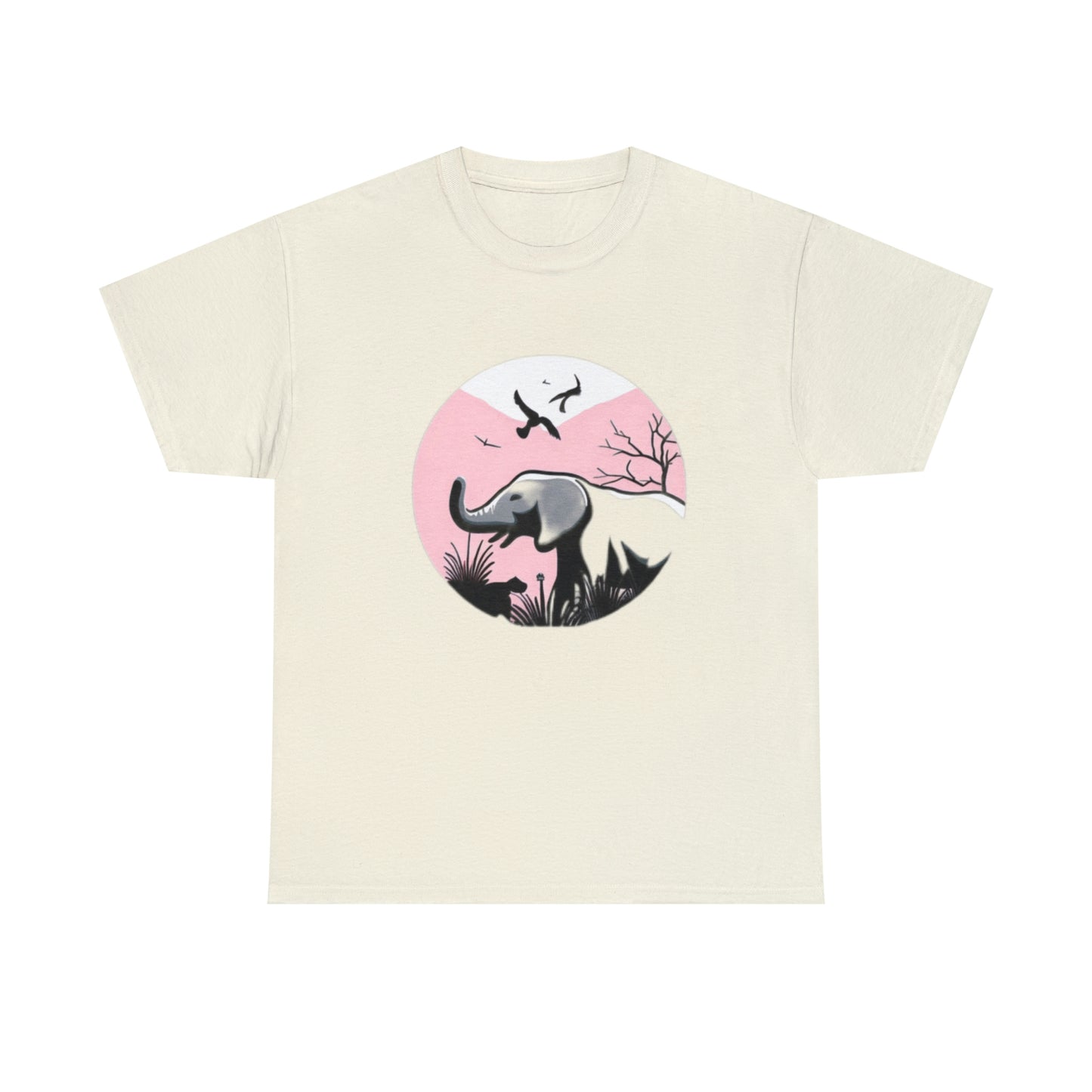 Elephant in the Wild - Unisex Heavy Cotton Tee