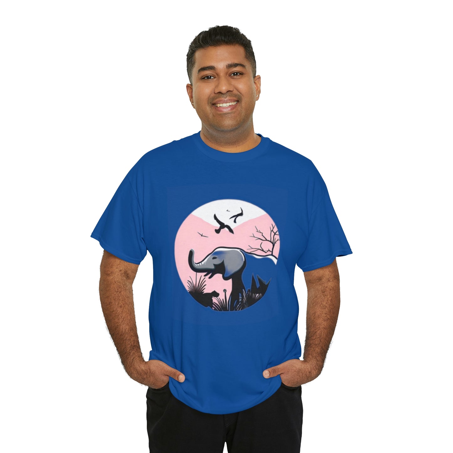 Elephant in the Wild - Unisex Heavy Cotton Tee