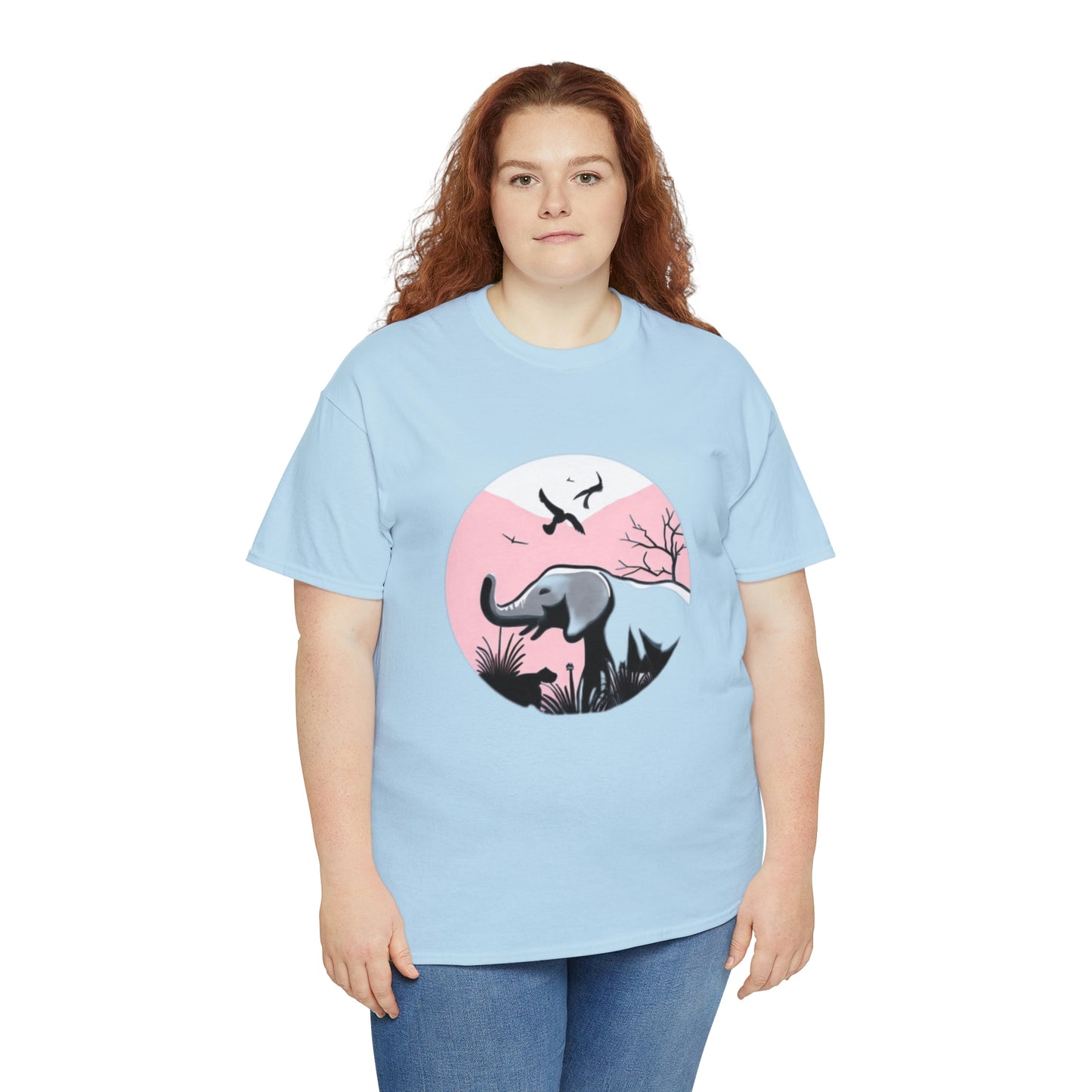 Elephant in the Wild - Unisex Heavy Cotton Tee