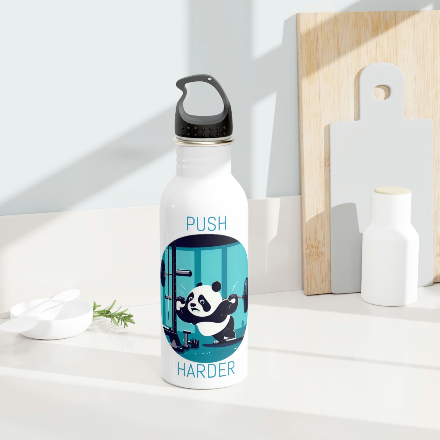 Push Harder Stainless Steel Water Bottle