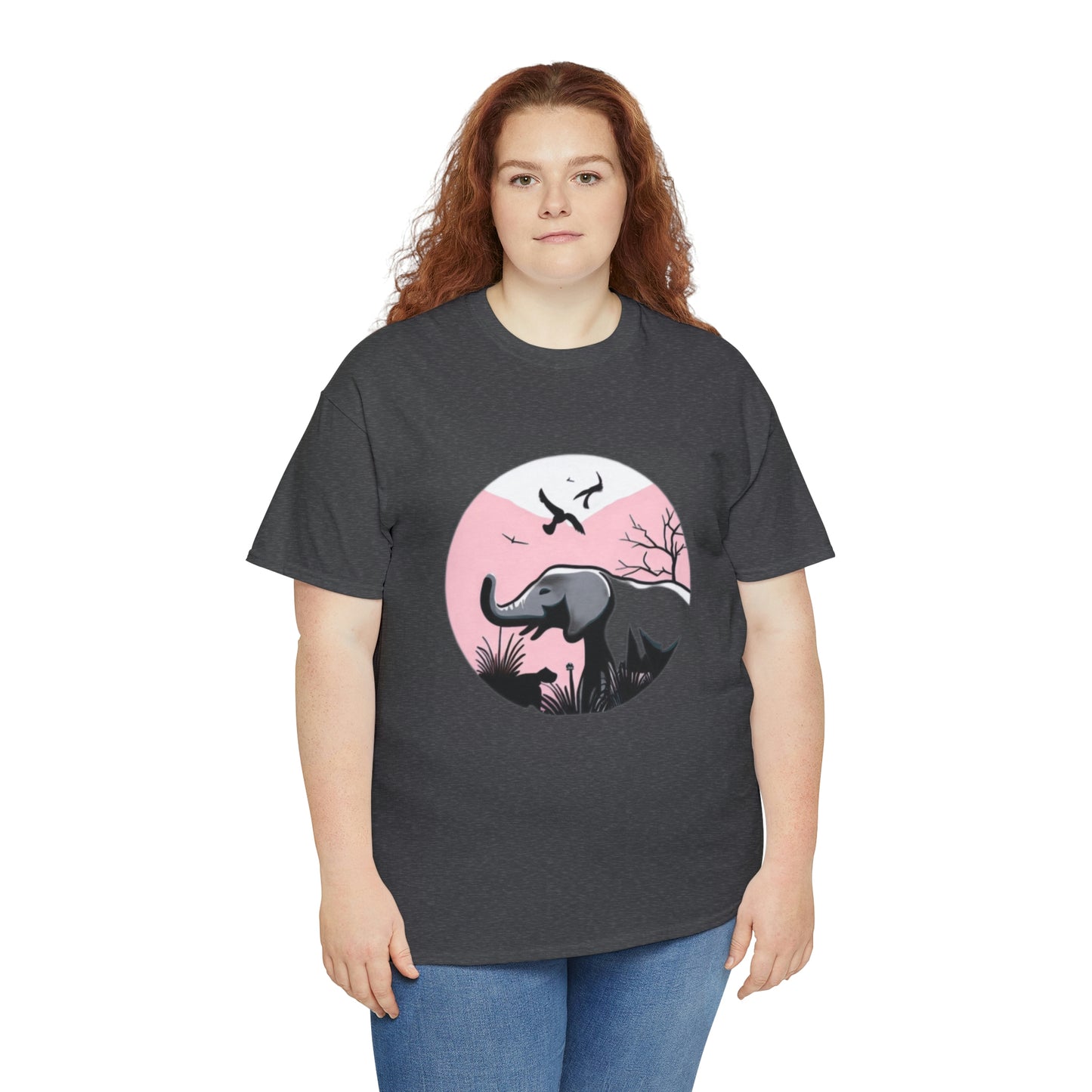 Elephant in the Wild - Unisex Heavy Cotton Tee