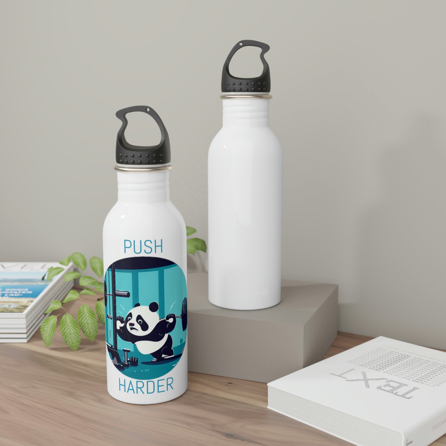 Push Harder Stainless Steel Water Bottle