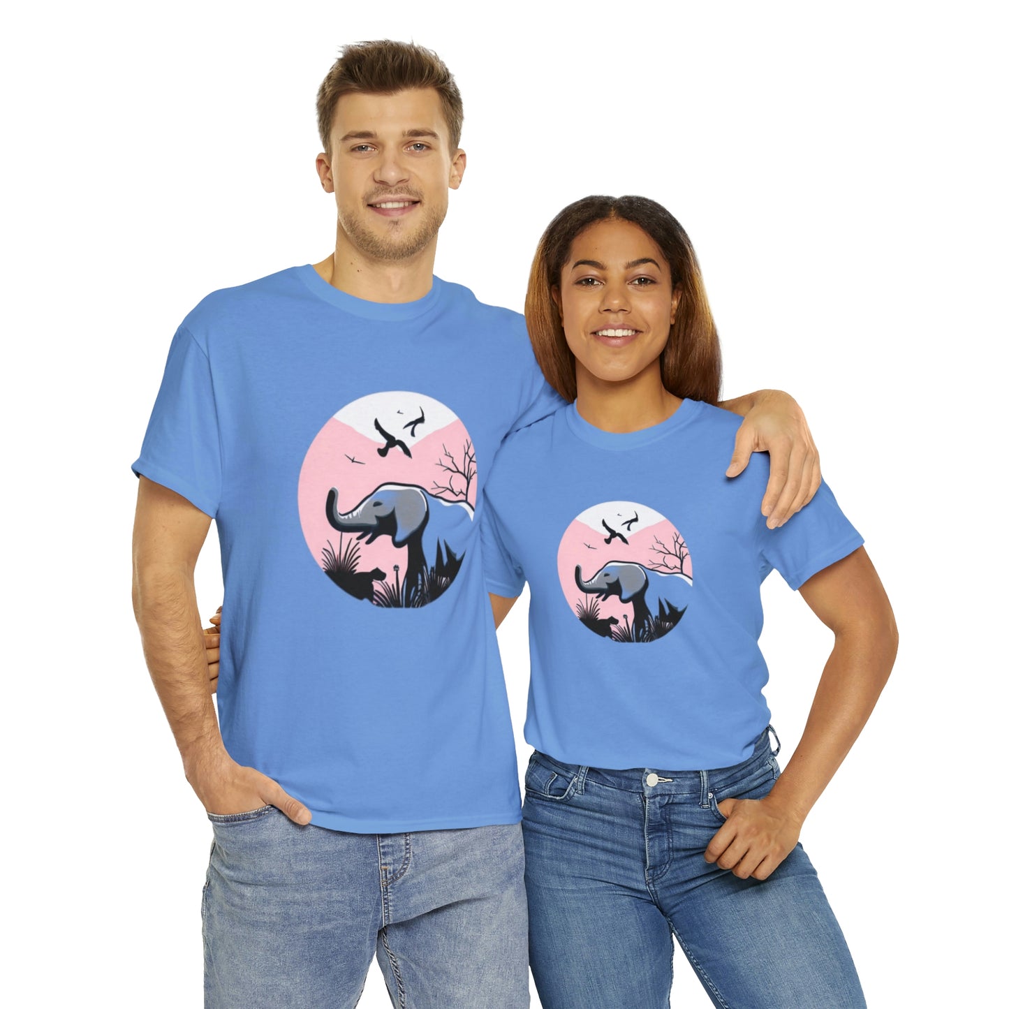 Elephant in the Wild - Unisex Heavy Cotton Tee