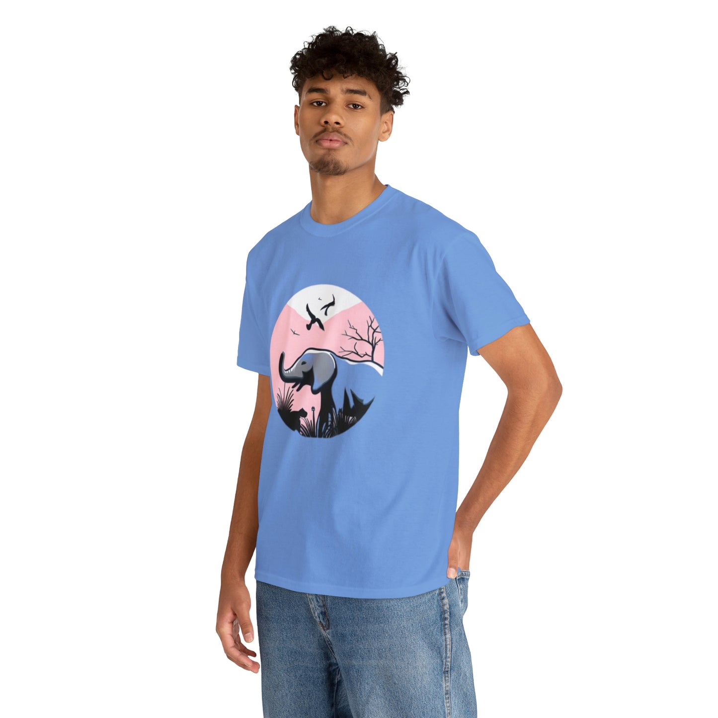 Elephant in the Wild - Unisex Heavy Cotton Tee