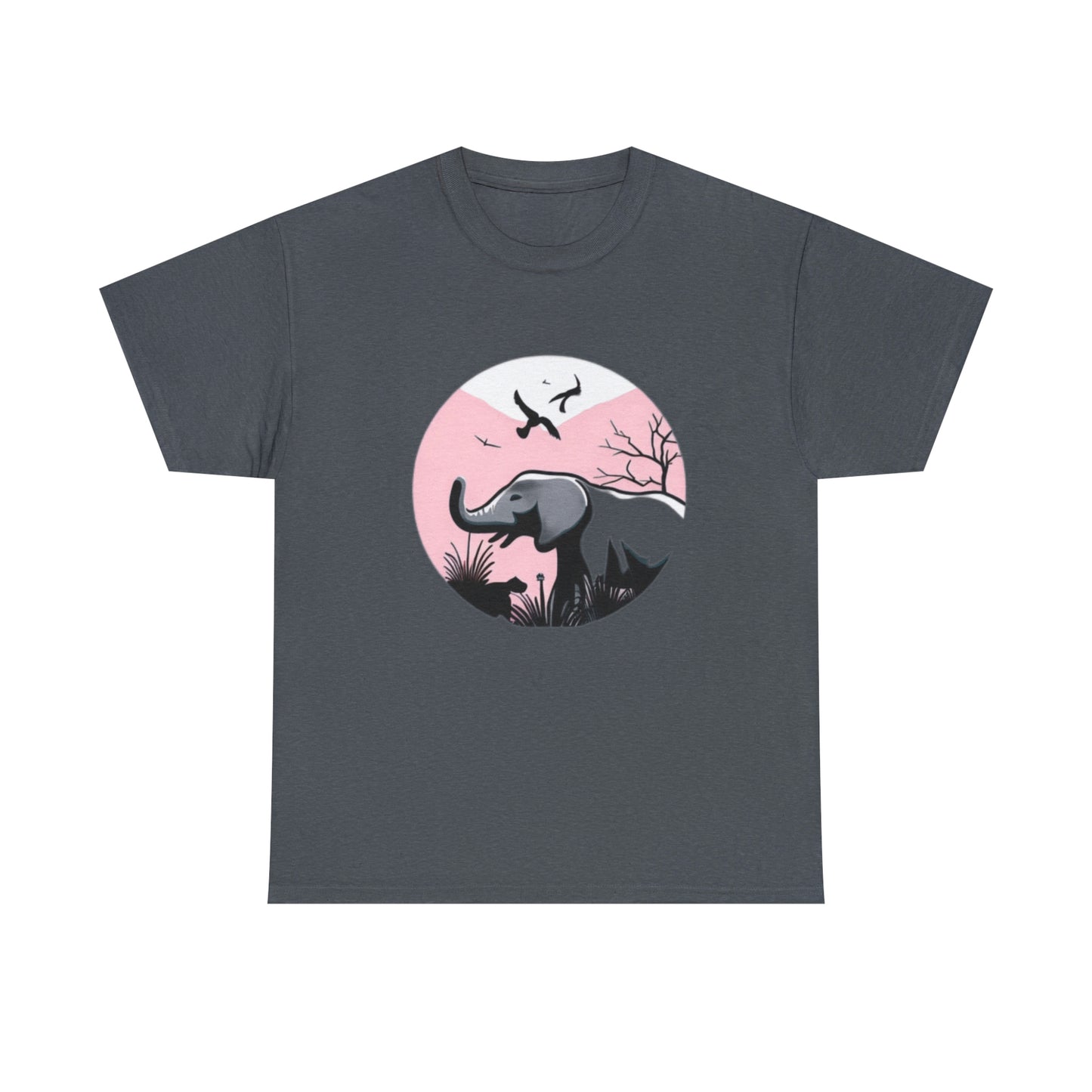 Elephant in the Wild - Unisex Heavy Cotton Tee