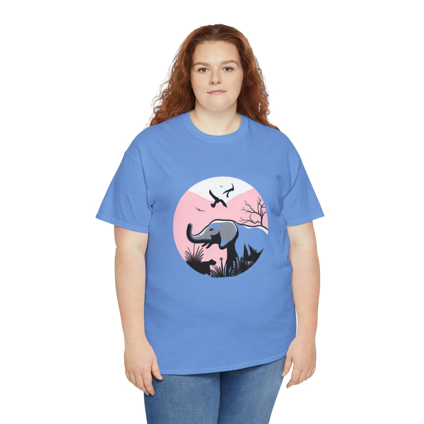 Elephant in the Wild - Unisex Heavy Cotton Tee