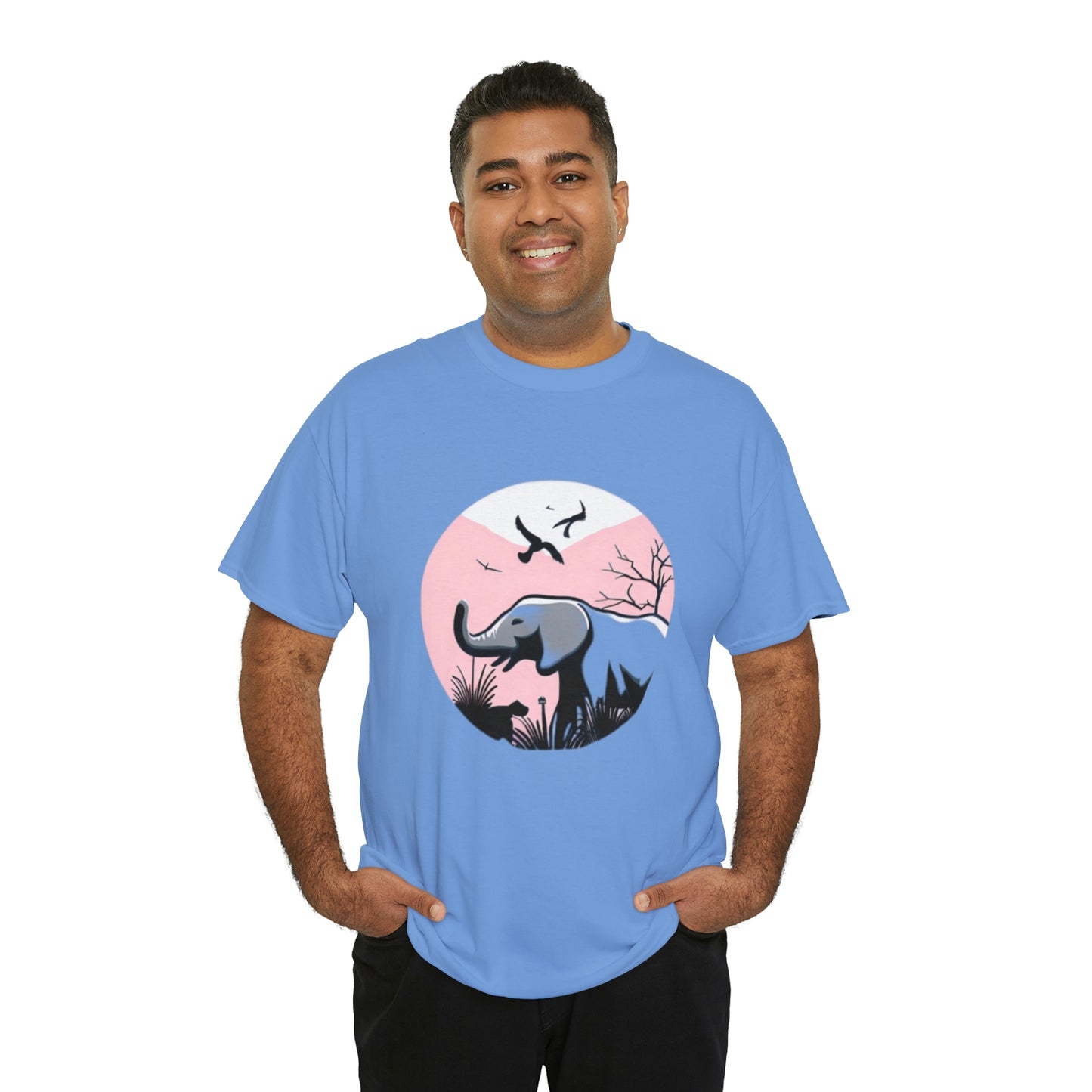 Elephant in the Wild - Unisex Heavy Cotton Tee