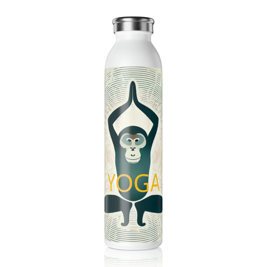 Monkey Yoga Slim Water Bottle