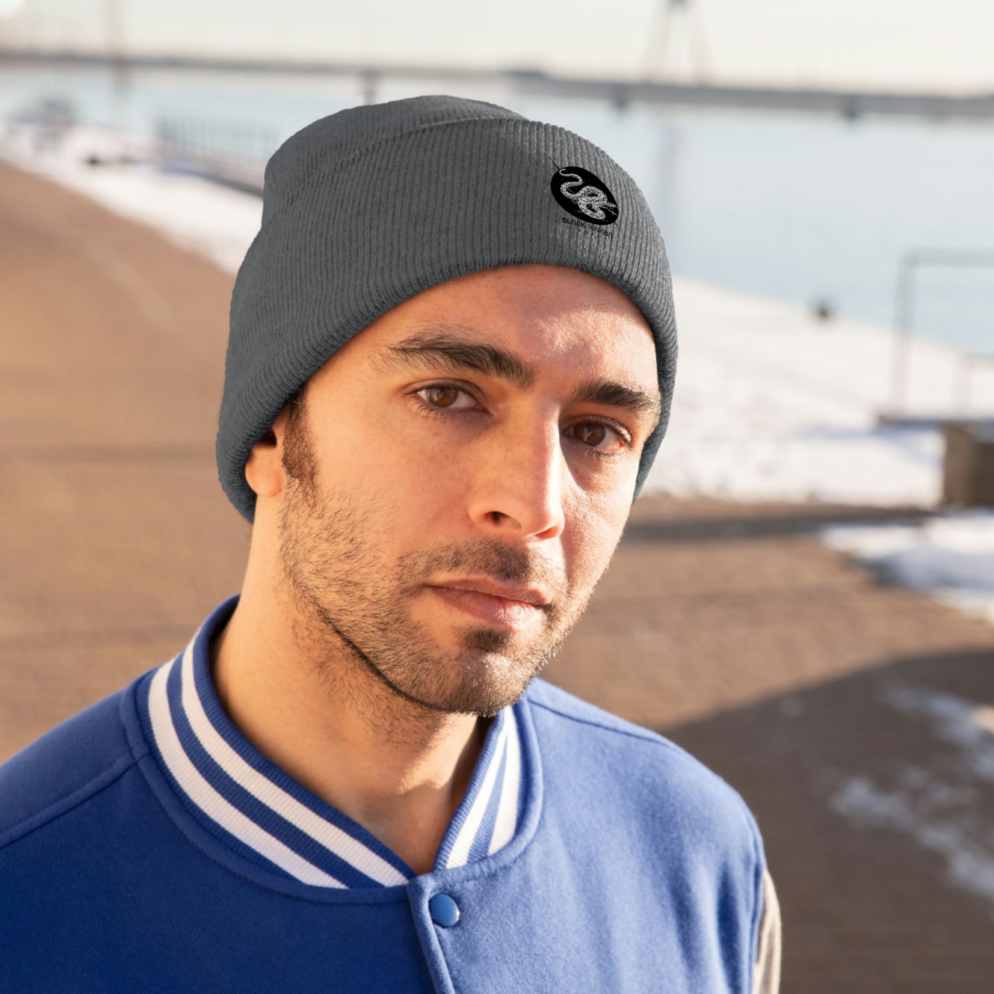 Black Mamba Knit Beanie